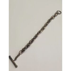 Sterling Silver Bracelet With Toggle Clasp 925